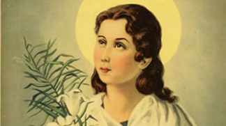 St maria. Святая.Maria Goretti. Икона Святая.Maria Goretti.