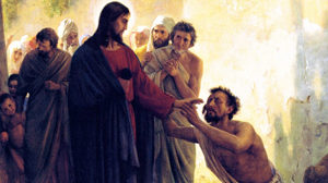 Jesus heals blind man