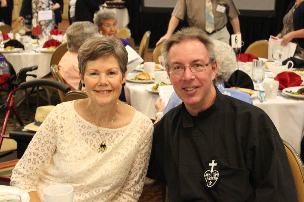 Teresa Watson and Fr. David Colhour, CP.