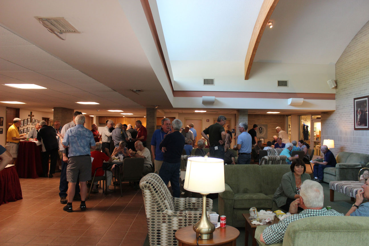 The energy and enthusiam of the group filled St. Paul's lobby.