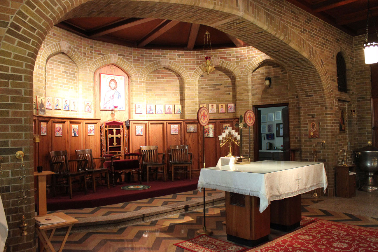 The altar of the chapel as it looks now.