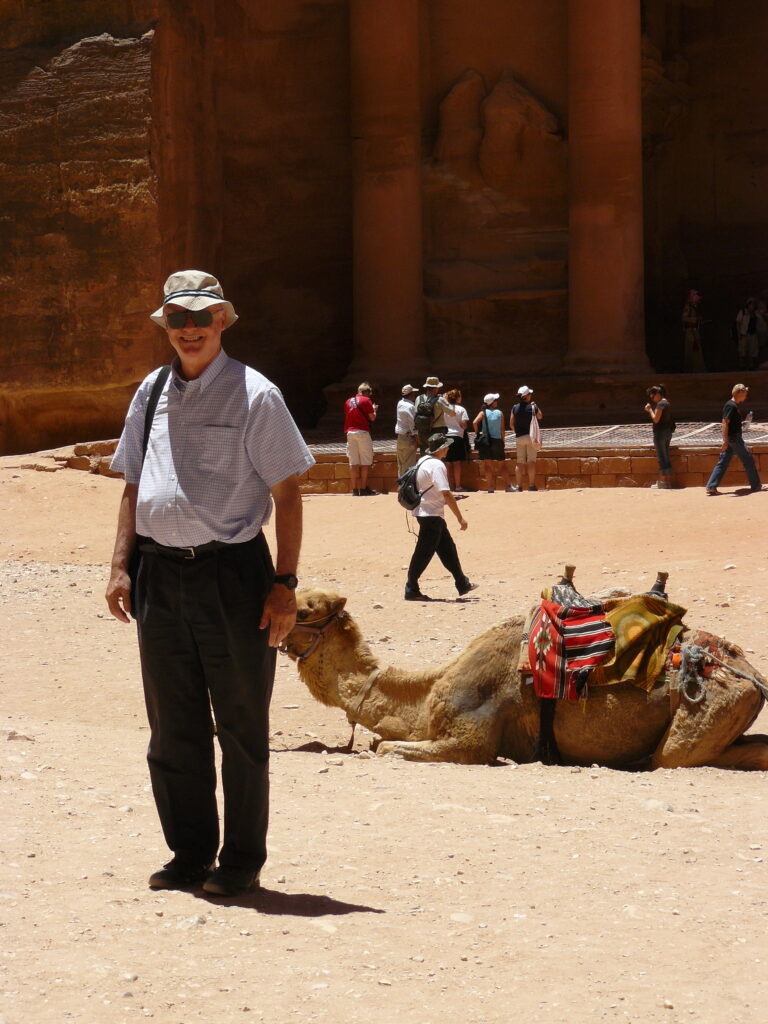 Arriving in Petra, Jordan.