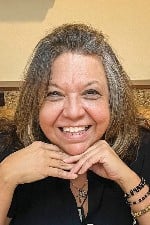 A smiling woman