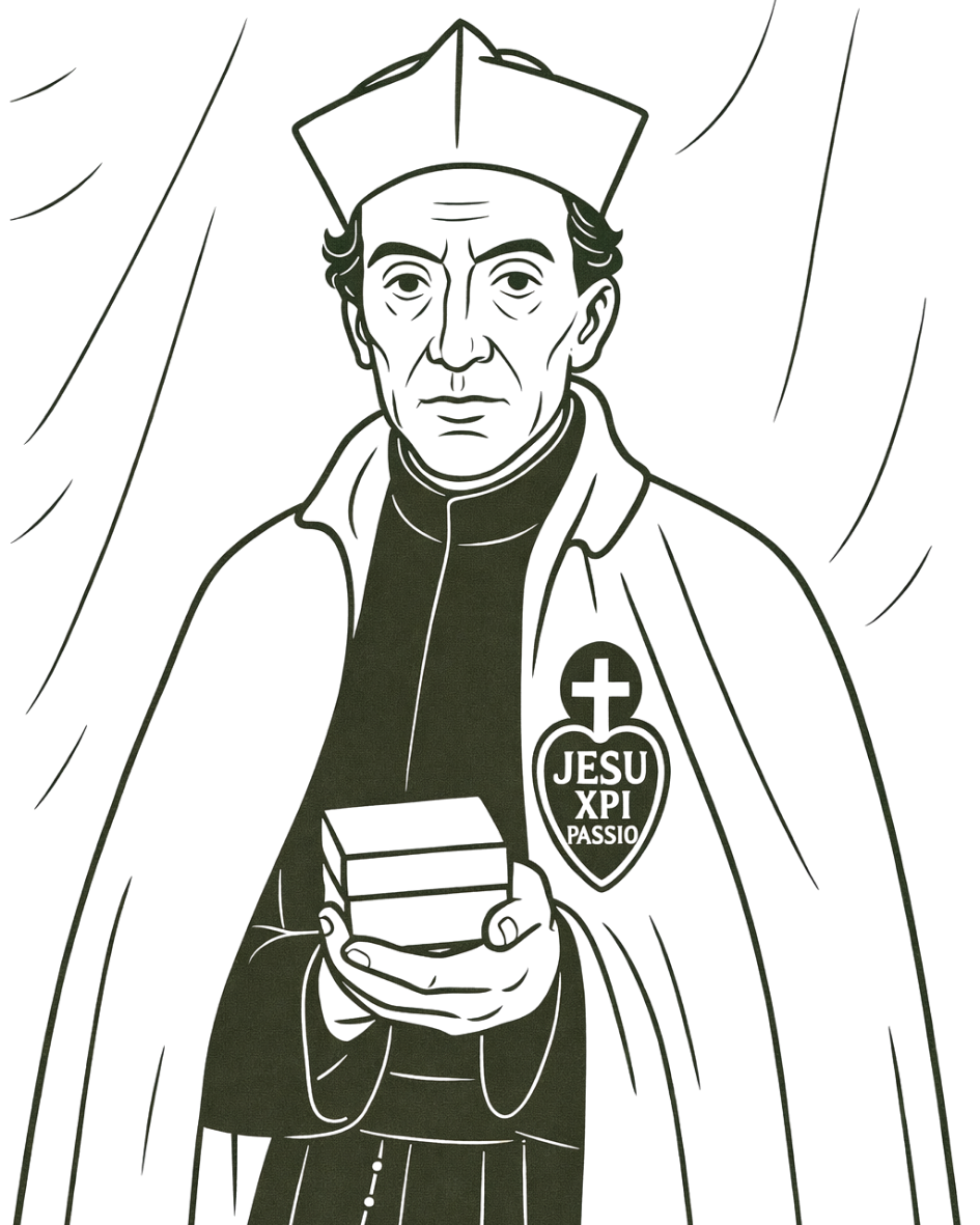 Line drawing of St. Charles Houben