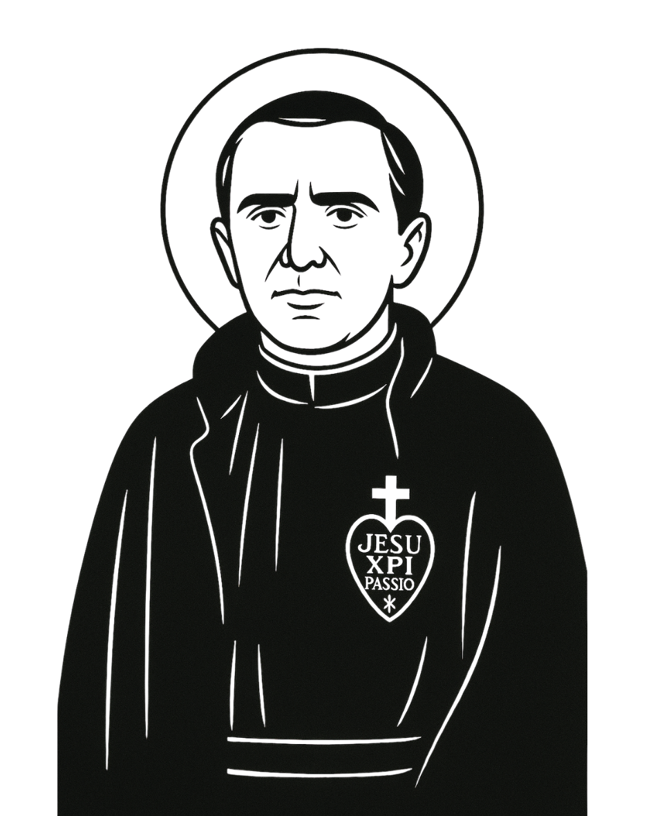 Line drawing of Blessed Isidore de Loor