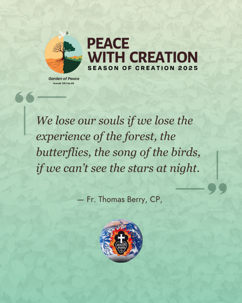 Quote from Thomas Berry, CP