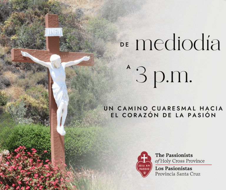 De mediodía a 3:00 p.m. Un camino cuaresmal hacia el corazón de la Pasión